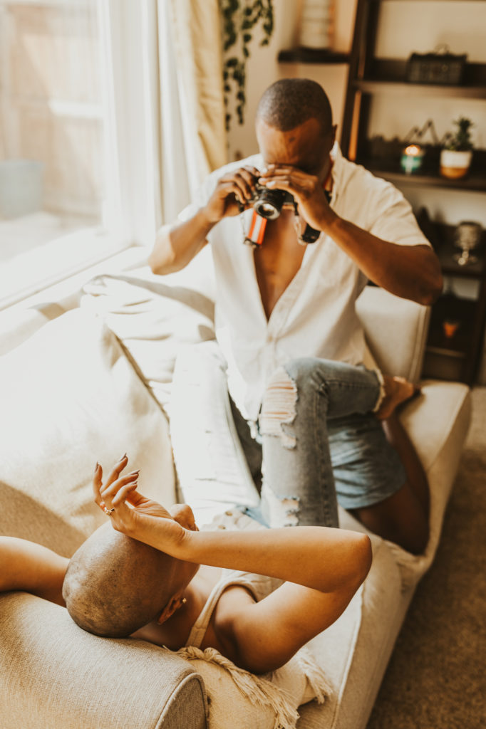 in-home photoshoot