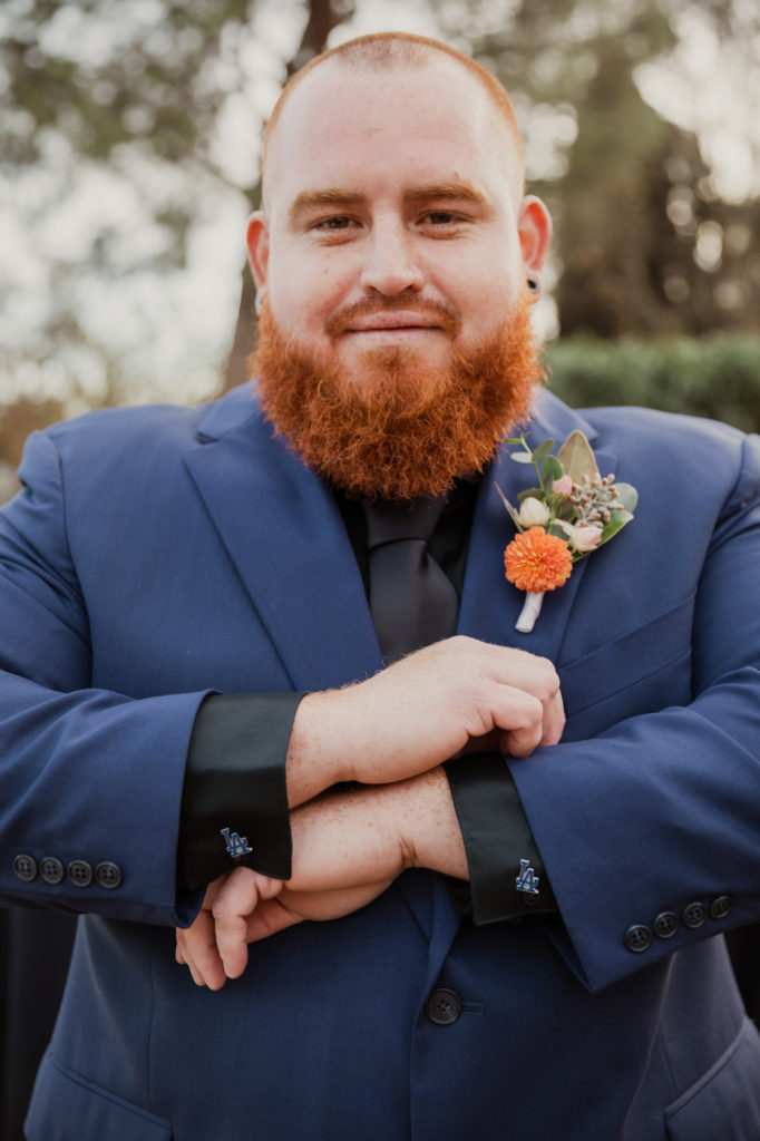 sunset backyard wedding