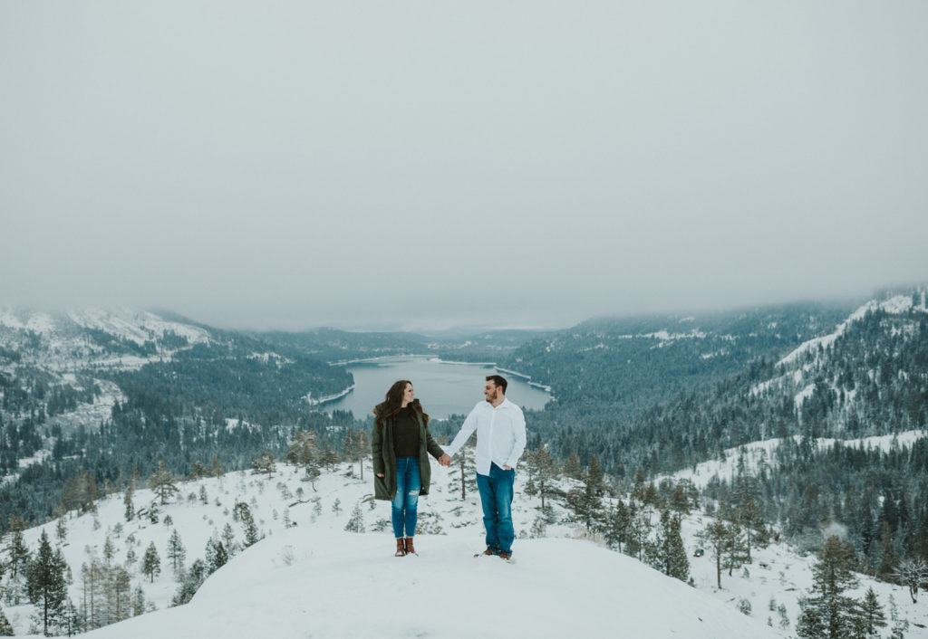 moody morning engagement