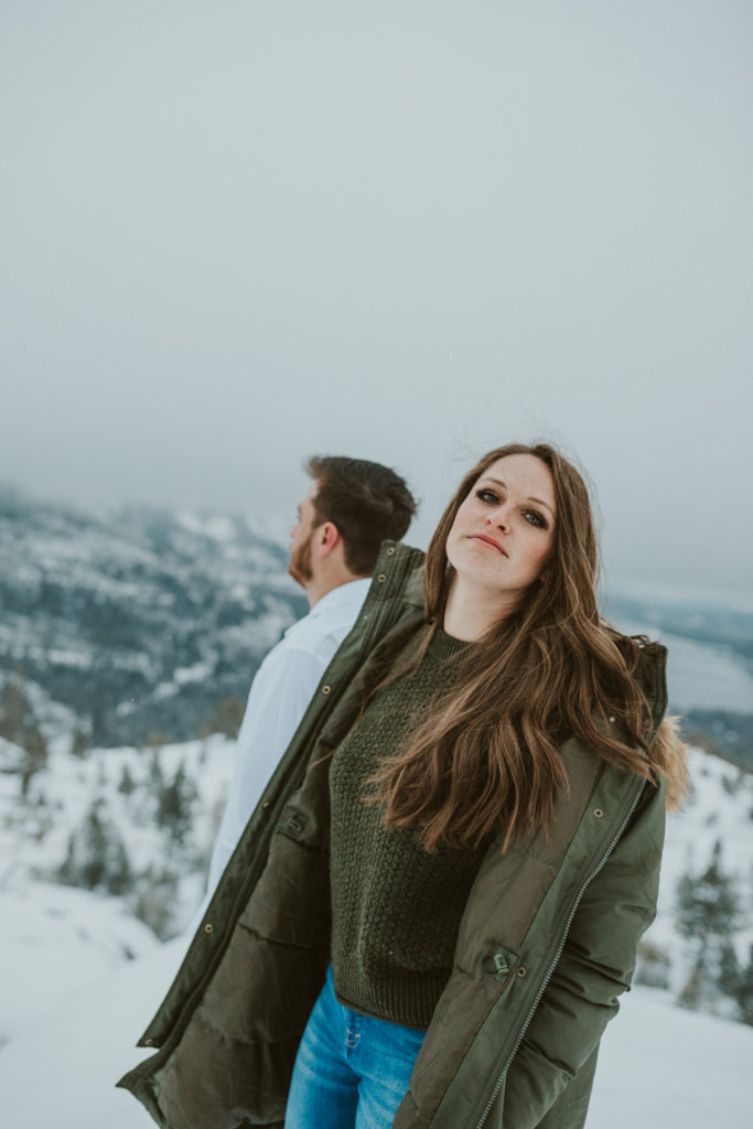 moody morning engagement