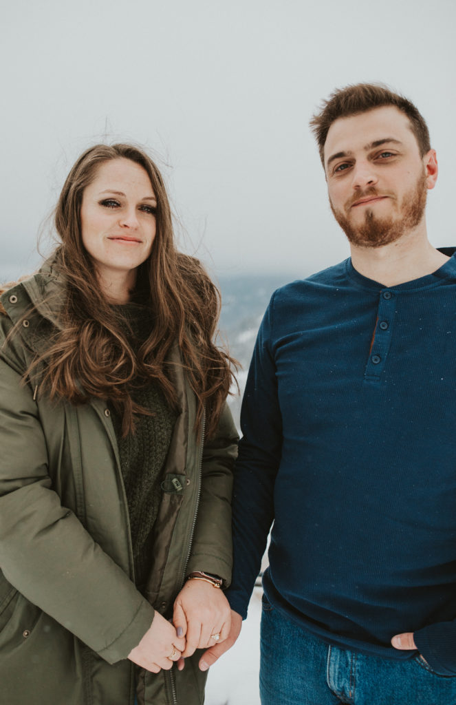 moody morning engagement