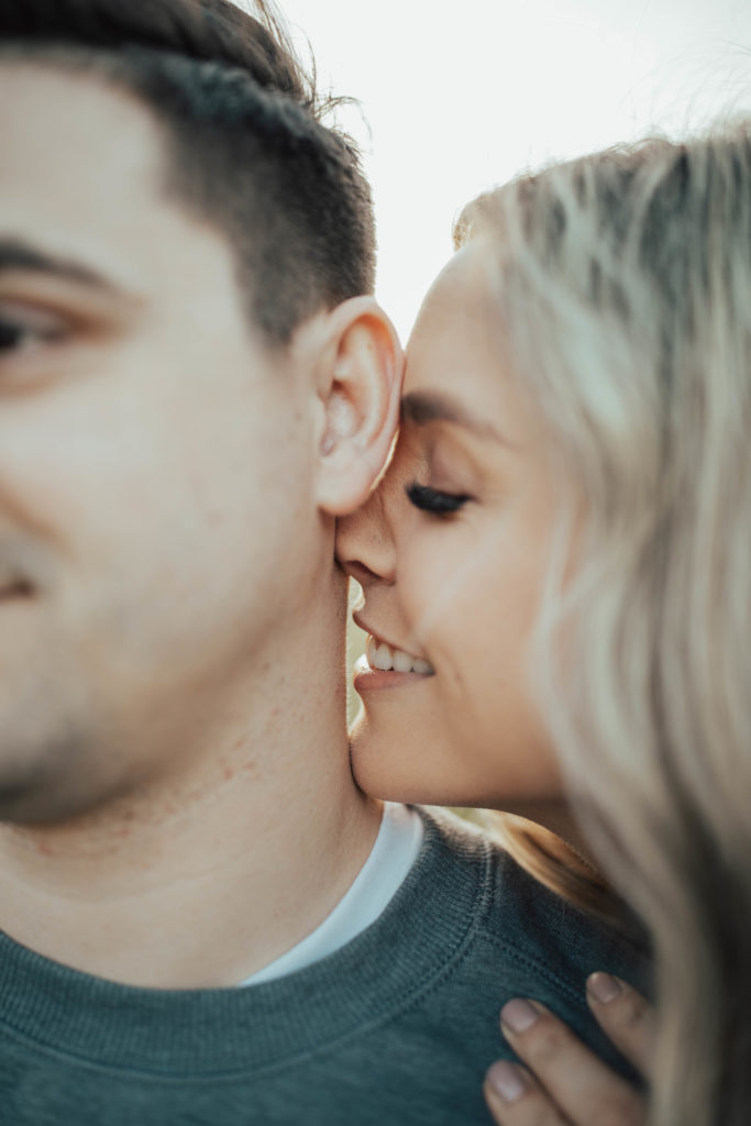 wildflower engagement photoshoot