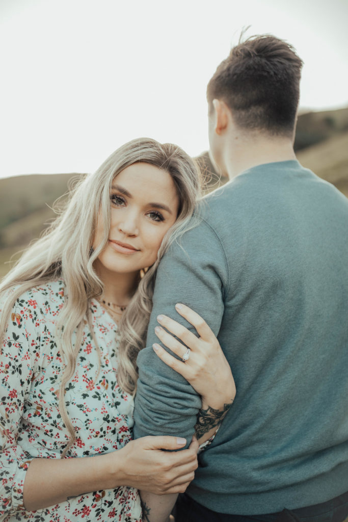 wildflower engagement photoshoot