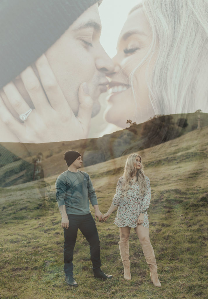 wildflower engagement photoshoot
