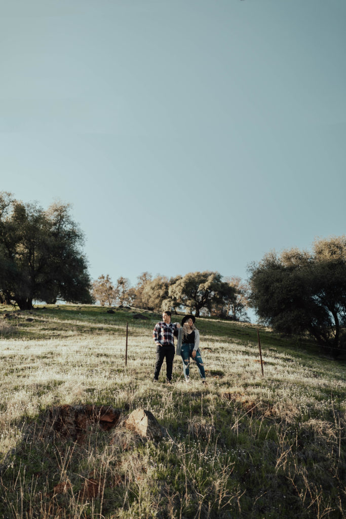 wildflower engagement photoshoot