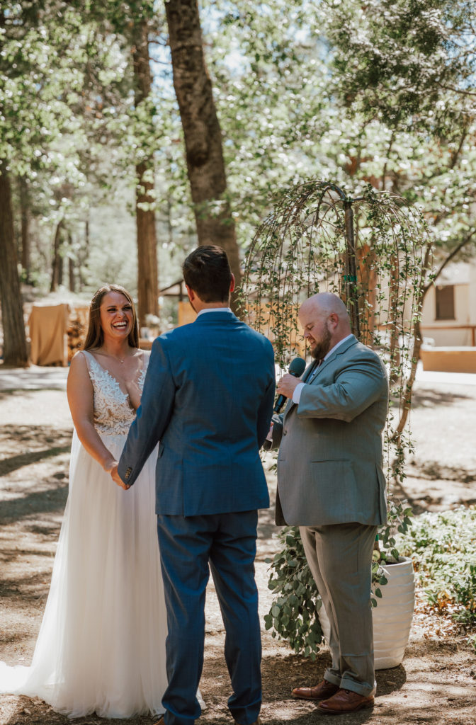 wedding in the woods