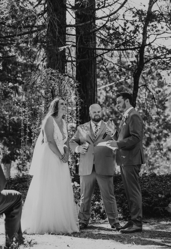 wedding in the woods