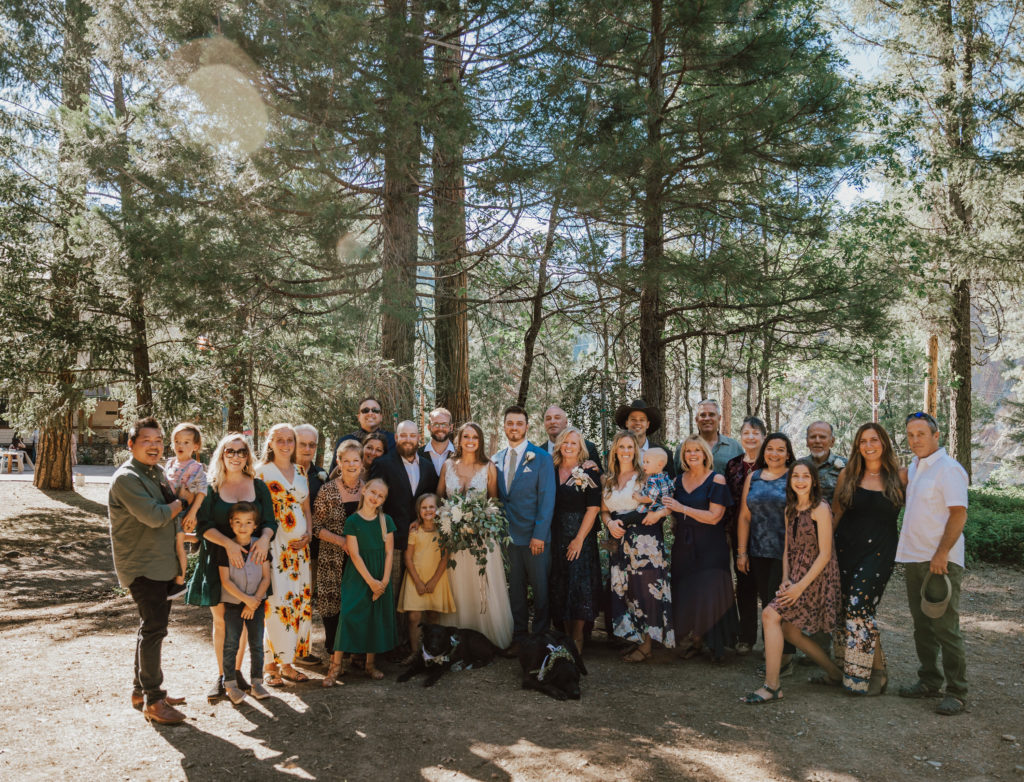 wedding in the woods