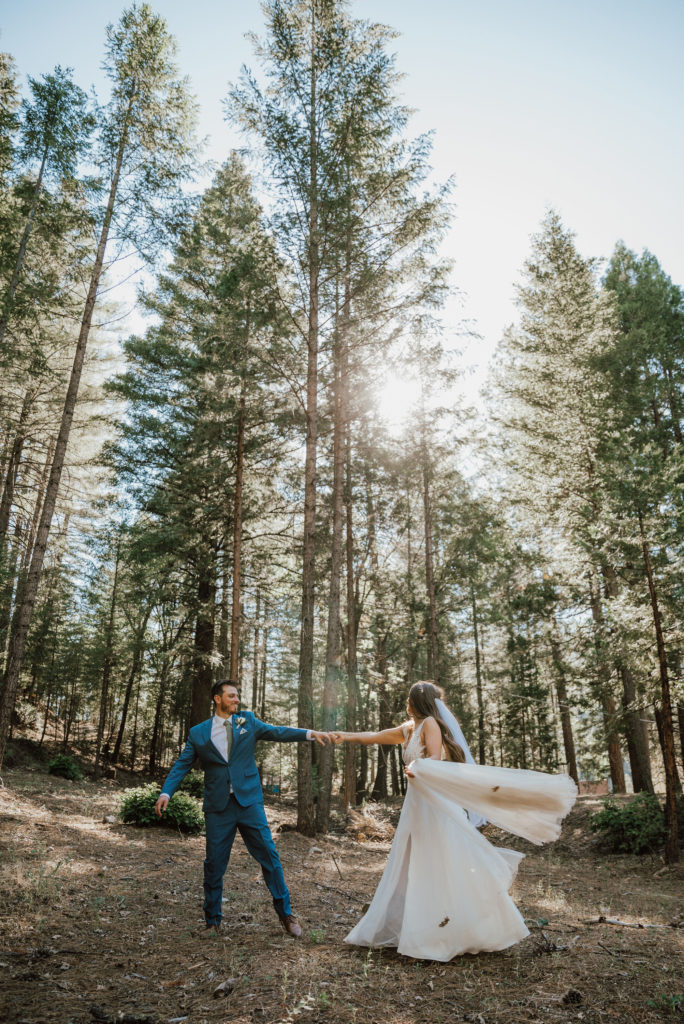 wedding in the woods