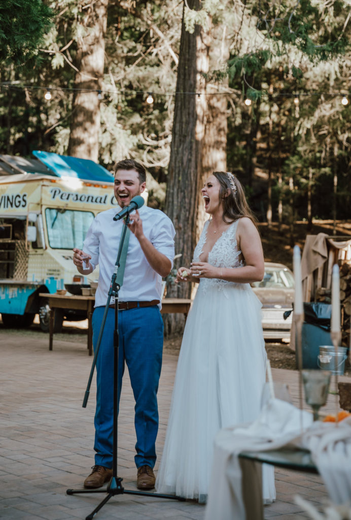 wedding in the woods